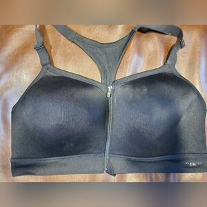 Victoria's Secret Black Sports Bra Moisture-Wicking Racerback